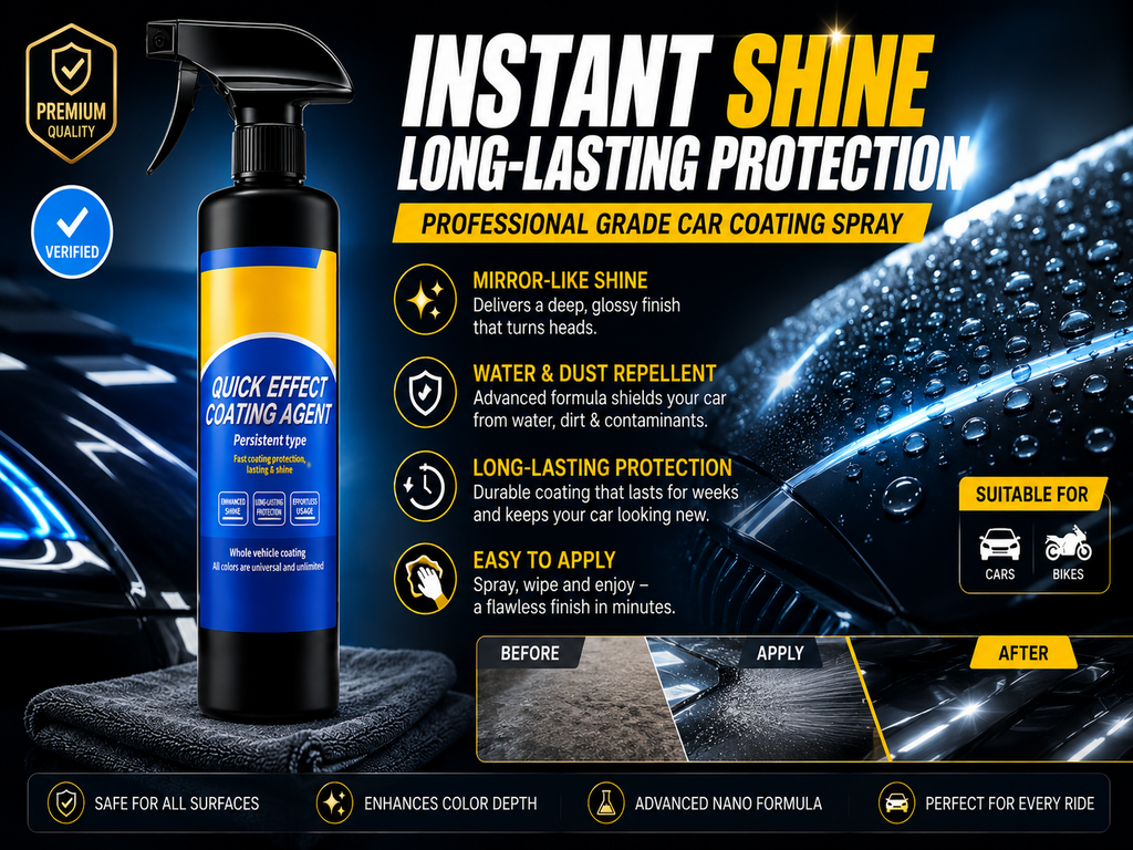 Instant Mirror Finish Car Coating Spray